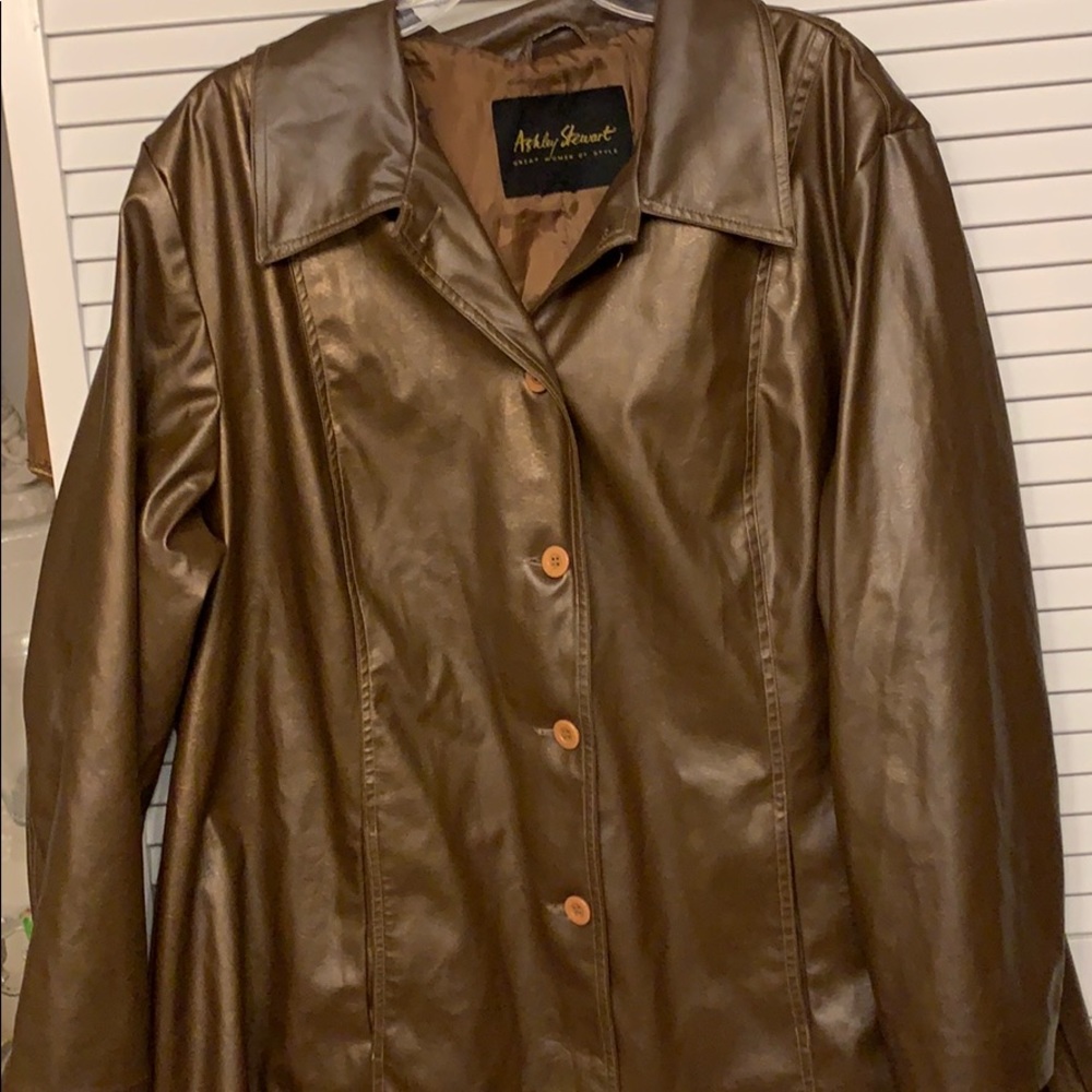 Ashley Stewart faux leather jacket